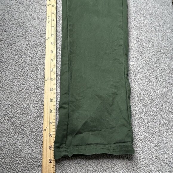 Pact Pants Mens Extra Large Green Canvas Roll Up Pant Organic Cotton Stretch XL - Picture 11 of 12